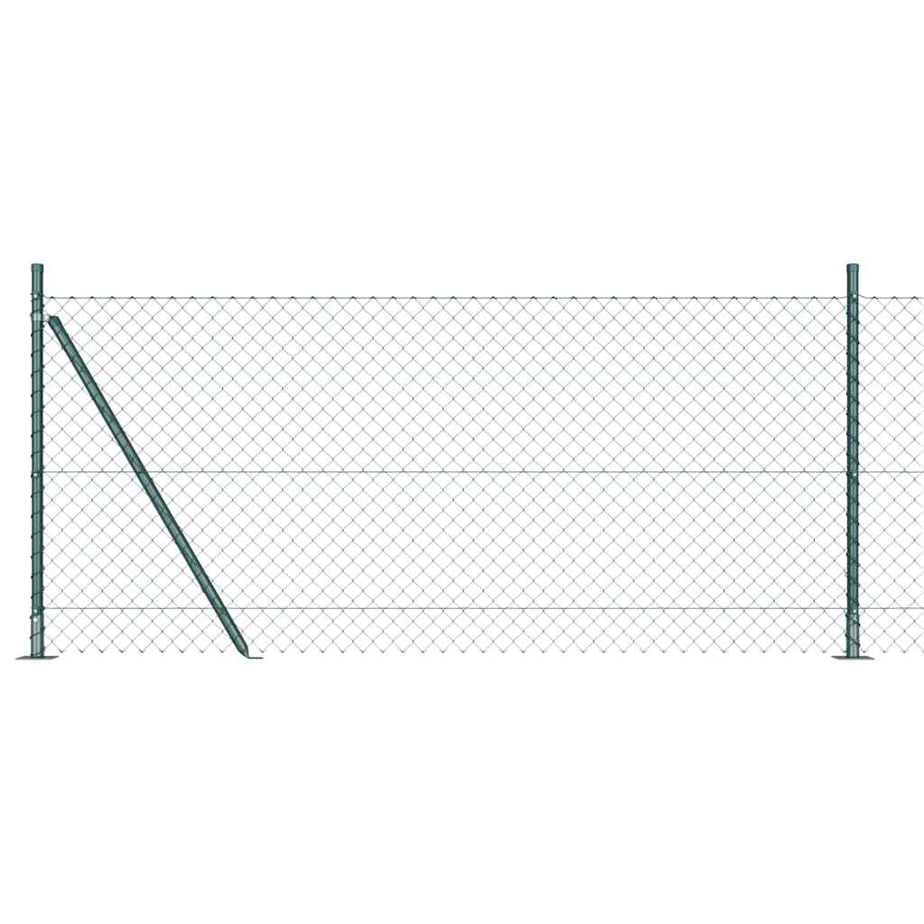 Vidaxl afrasteringspaal groen 10 x 0,8 m (40 x 40 mm gaas)