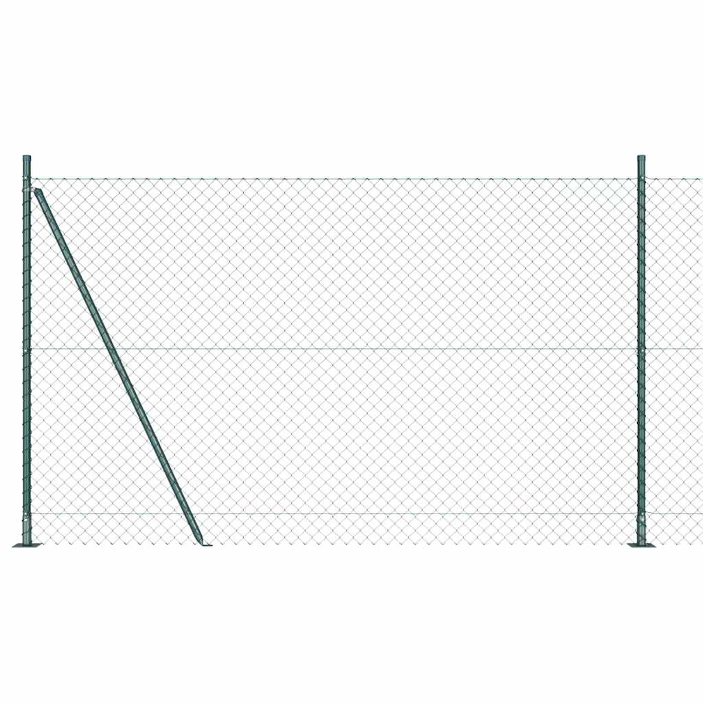 Vidaxl afrasteringspaal groen 10 x 1,4 m (40 x 40 mm gaas)