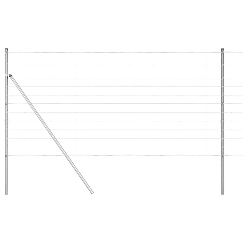 Vidaxl afrasteringspaal gegalvaniseerd 25 x 1,2 m staal