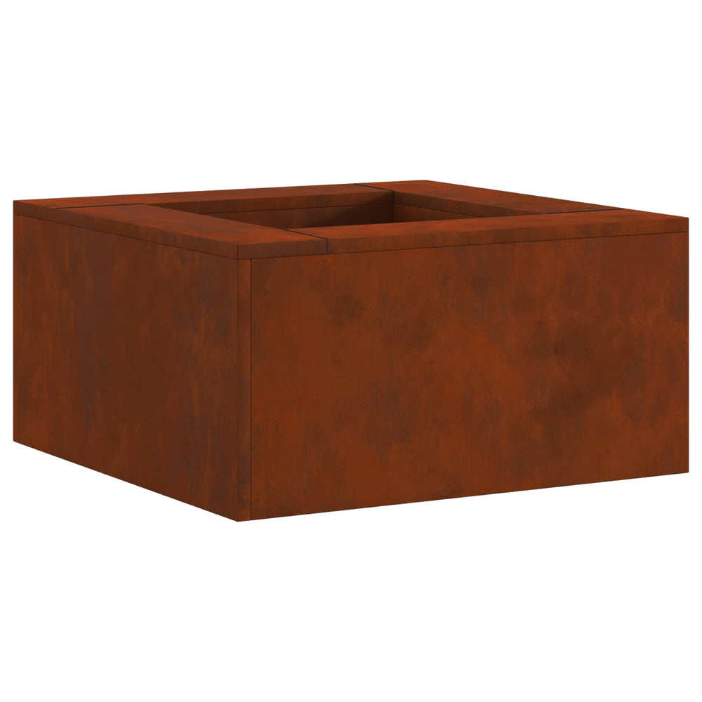 Vidaxl vuurkorf bruin 60 x 60 x 30 cm cortenstaal