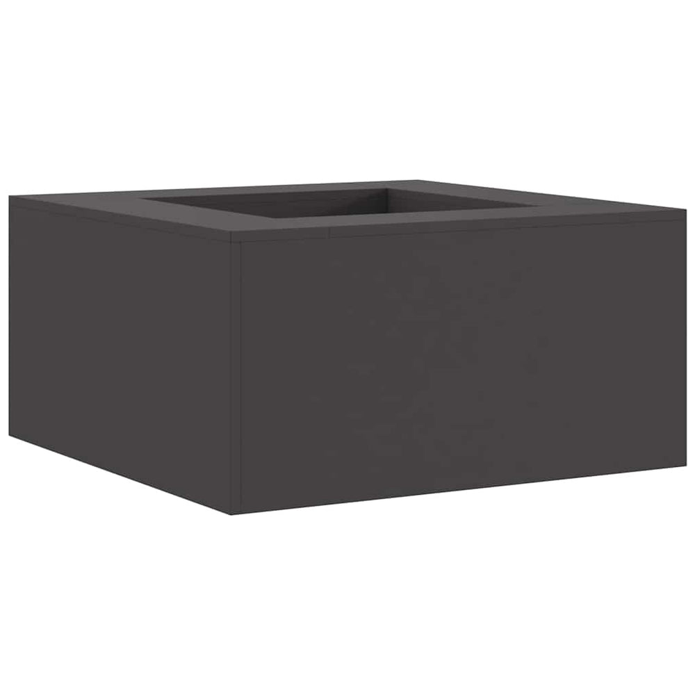 Vidaxl vuurkorf zwart 80 x 80 x 40 cm staal