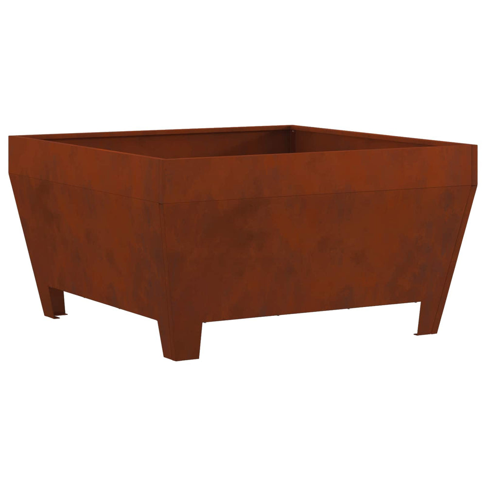 Vidaxl vuurkorf bruin 80 x 80 x 43 cm cortenstaal