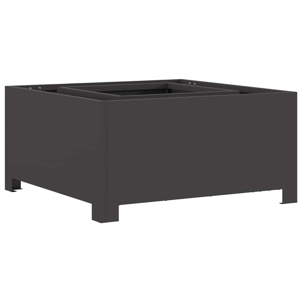 Vidaxl vuurkorf zwart 60 x 60 x 30 cm staal