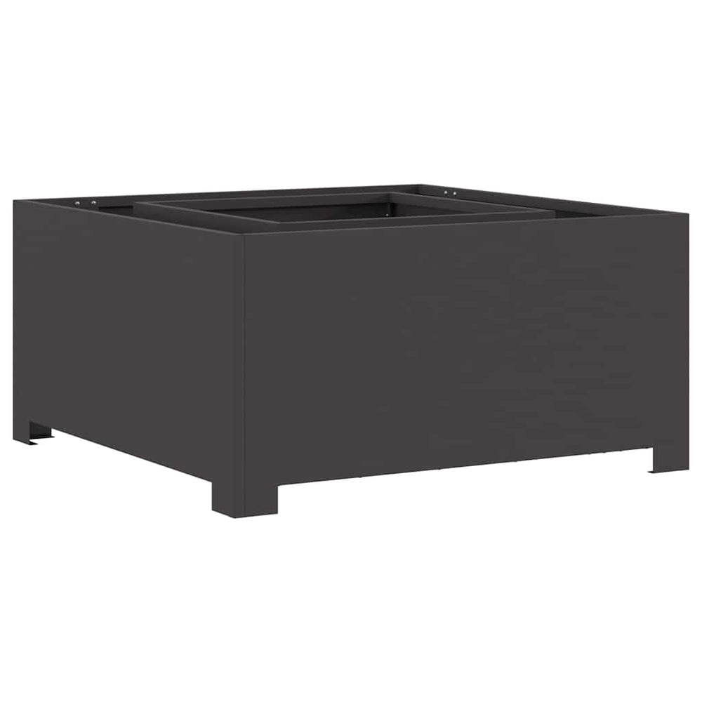Vidaxl vuurkorf zwart 80 x 80 x 40 cm staal