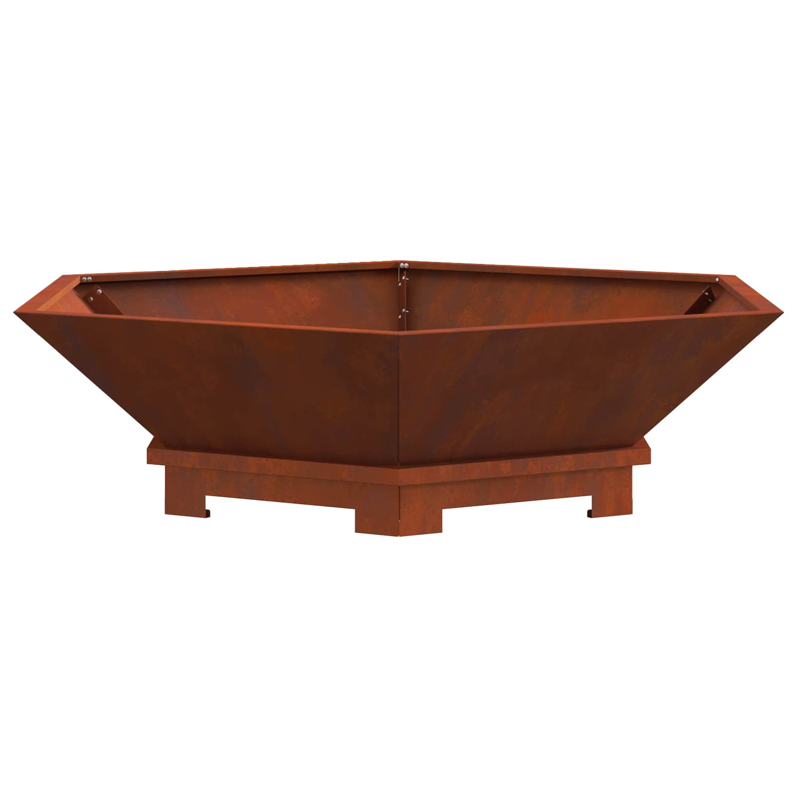 Vidaxl vuurkorf bruin 100 x 100 x 28 cm cortenstaal