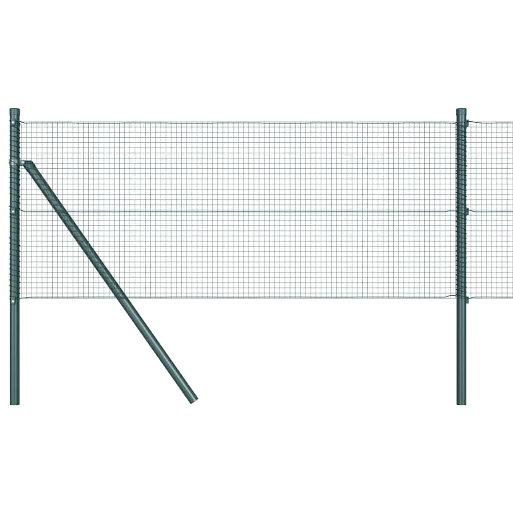 Vidaxl afrasteringspaal groen 10 x 0,5 m (16 x 16 mm gaas) staal