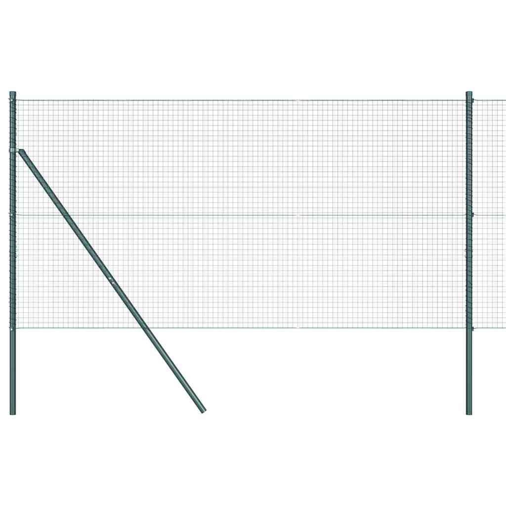 Vidaxl afrasteringspaal groen 10 x 1,2 m (25 x 25 mm gaas)
