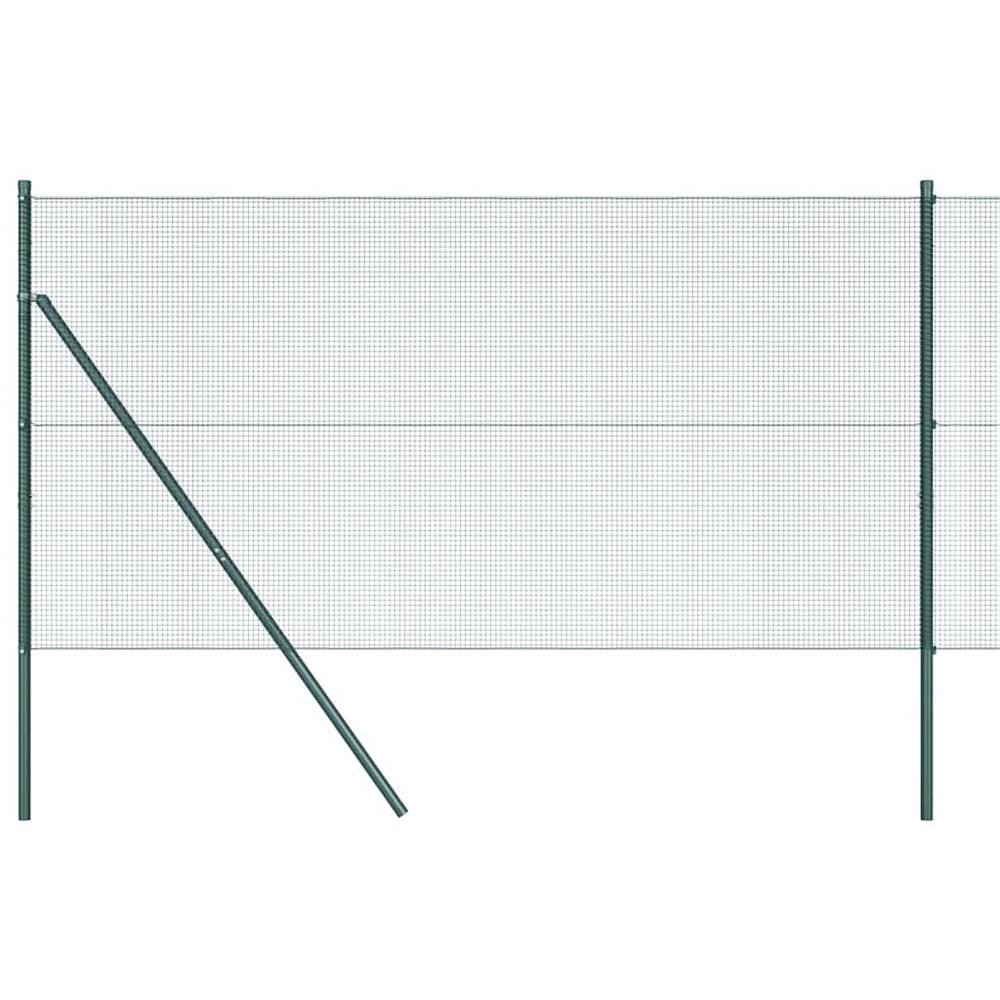 Vidaxl afrasteringspaal groen 10 x 1,4 m (12 x 12 mm gaas)
