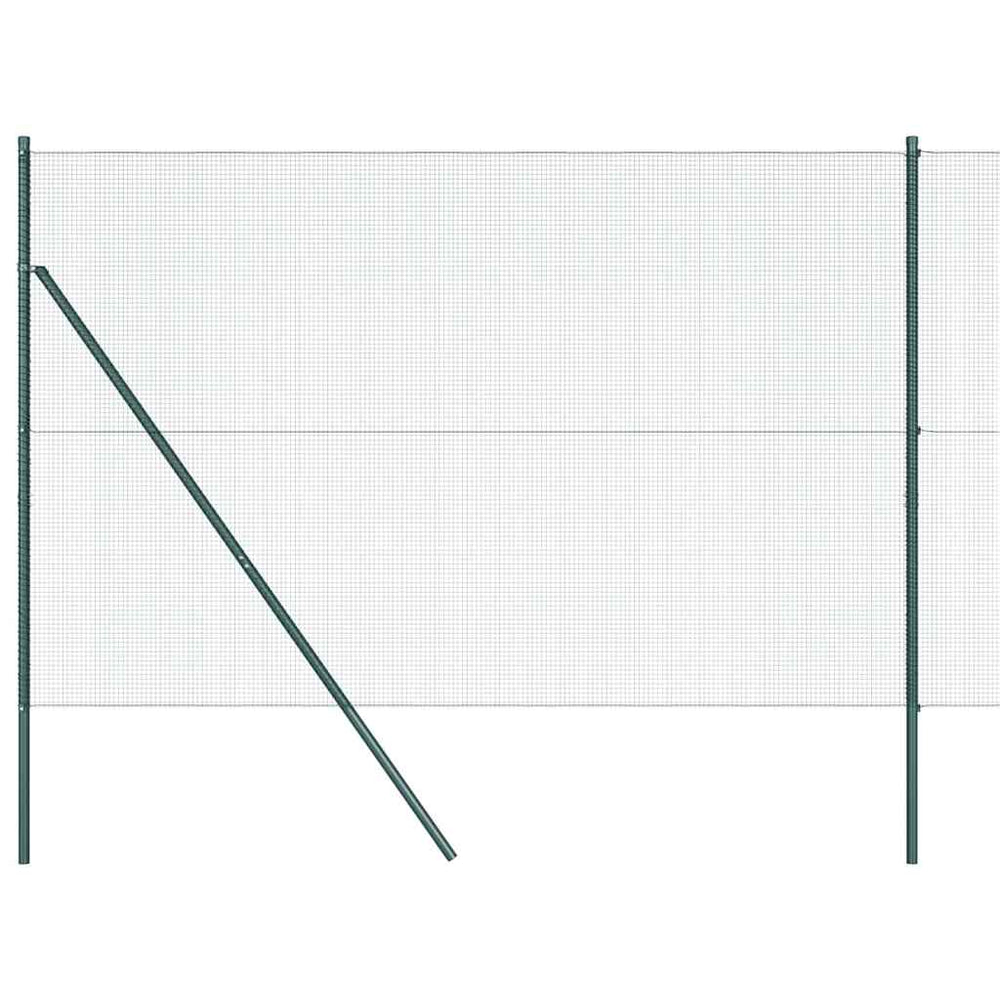 Vidaxl afrasteringspaal groen 10 x 1,6 m (12 x 12 mm gaas)