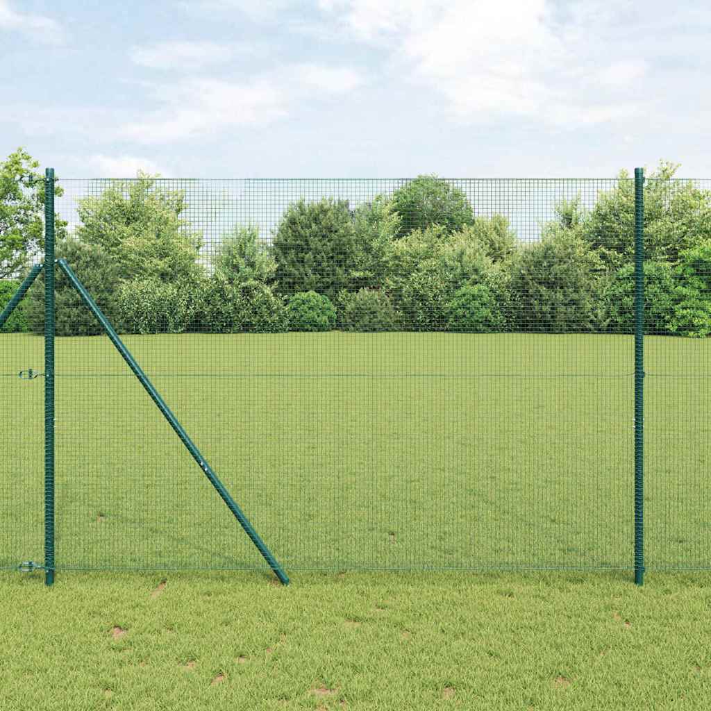Vidaxl afrasteringspaal groen 10 x 1,6 m (16 x 16 mm gaas)