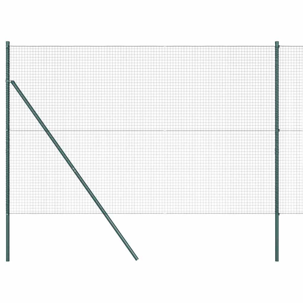 Vidaxl afrasteringspaal groen 10 x 1,6 m (25 x 25 mm gaas)