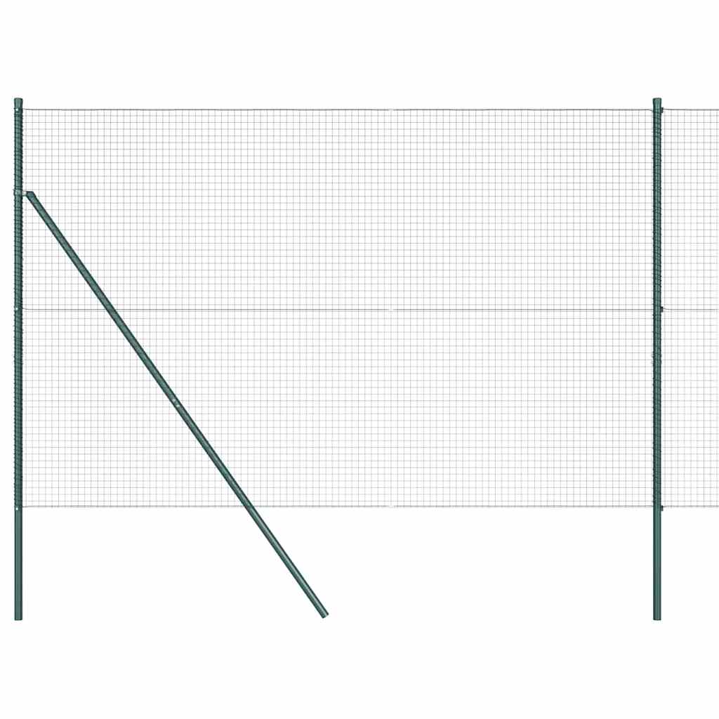 Vidaxl afrasteringspaal groen 10 x 1,6 m (25 x 25 mm gaas)
