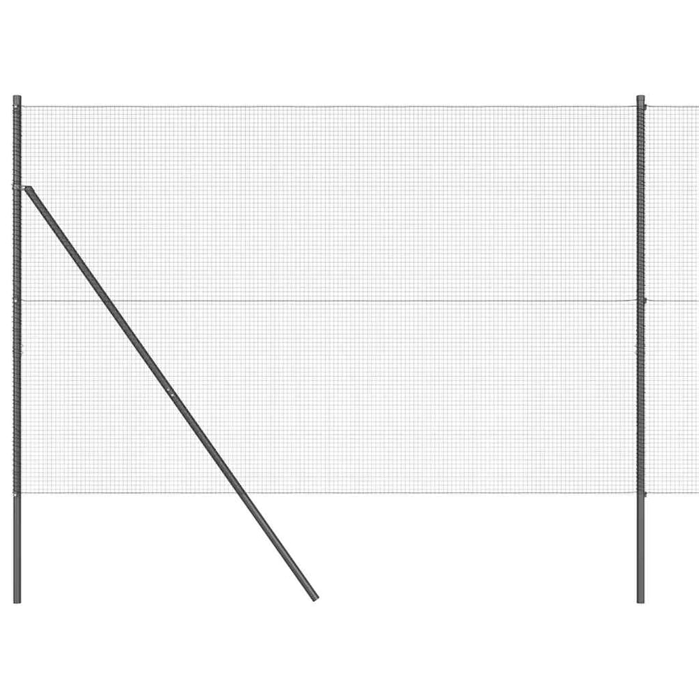 Vidaxl afrasteringspaal grijs 10 x 1,6 m (16 x 16 mm gaas)