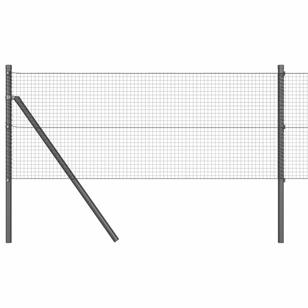 Vidaxl afrasteringspaal grijs 25 x 0,6 m (19 x 19 mm gaas)