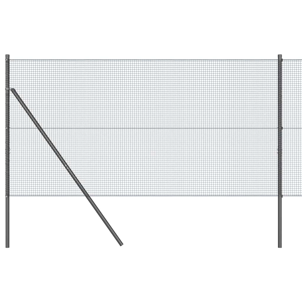 Vidaxl afrasteringspaal grijs 25 x 1,2 m (16 x 16 mm gaas)
