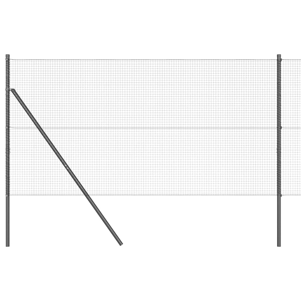 Vidaxl afrasteringspaal grijs 25 x 1,2 m (19 x 19 mm gaas)