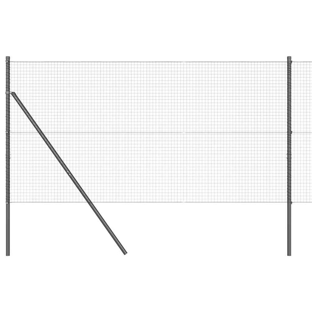 Vidaxl afrasteringspaal grijs 25 x 1,4 m (25 x 25 mm gaas)