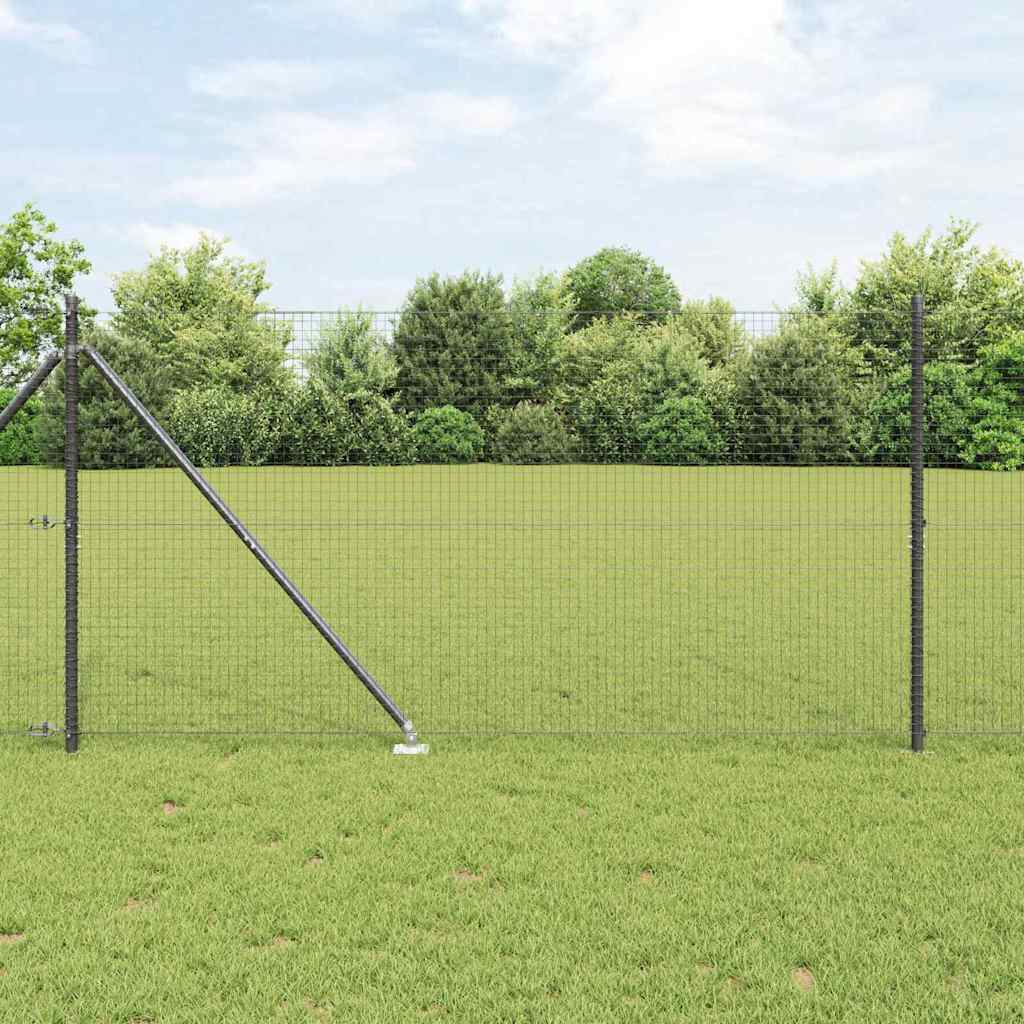 Vidaxl afrasteringspaal grijs 10 x 1,2 m (25 x 25 mm gaas)