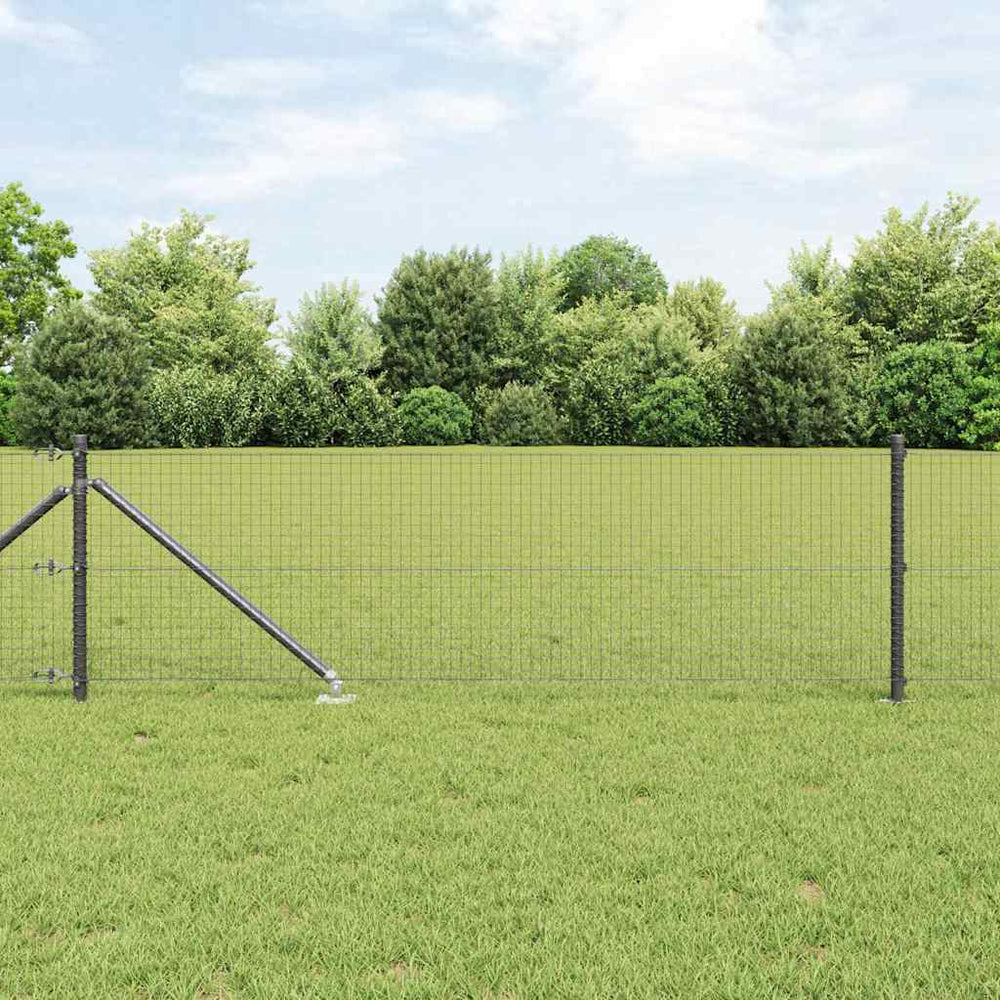 Vidaxl afrasteringspaal grijs 25 x 0,4 m (25 x 25 mm gaas)