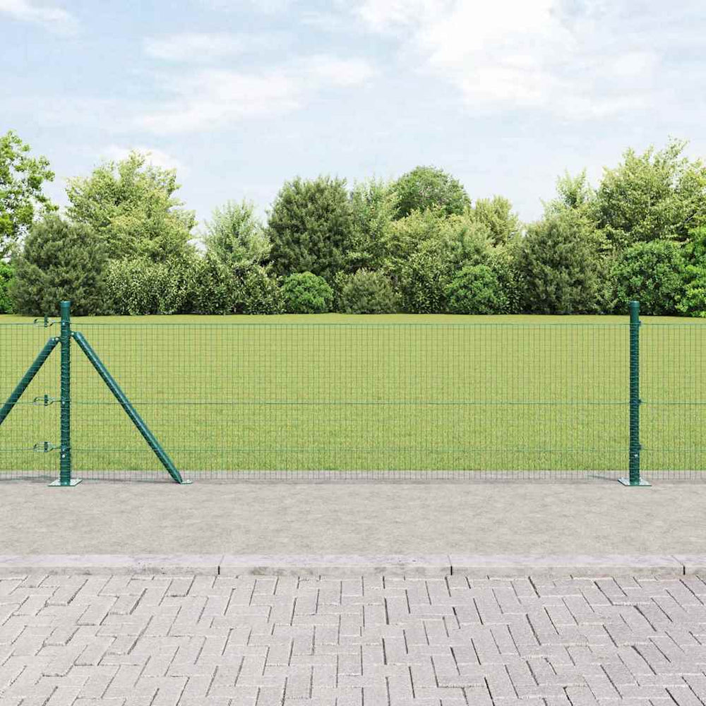 Vidaxl afrasteringspaal groen 10 x 0,4 m (19 x 19 mm gaas)