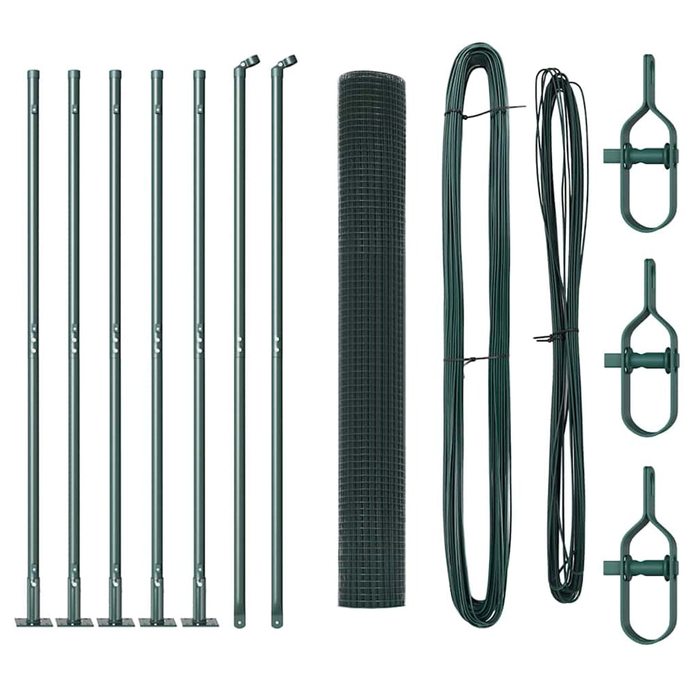 Vidaxl afrasteringspaal groen 10 x 0,8 m (19 x 19 mm gaas)