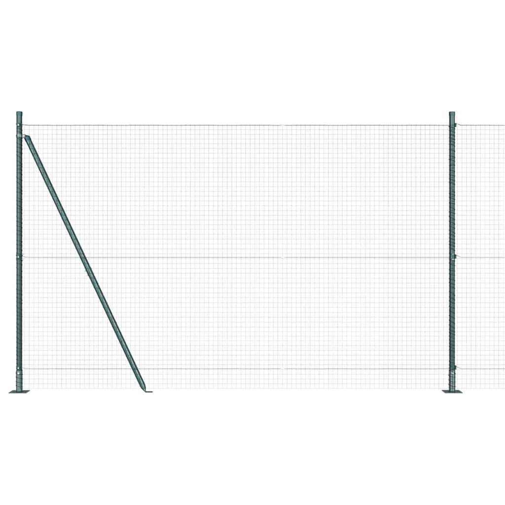 Vidaxl afrasteringspaal groen 10 x 1,6 m (25 x 25 mm gaas)