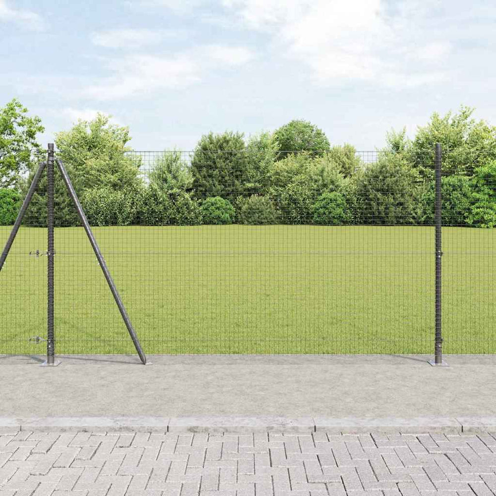 Vidaxl afrasteringspaal grijs 10 x 1,2 m (25 x 25 mm gaas)