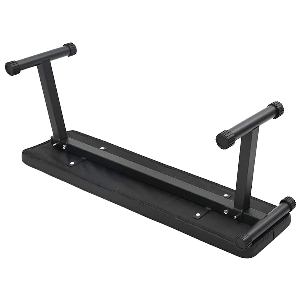 Vidaxl gewicht bank zwart 108 x 27 x 41 cm gepoedercoat staal