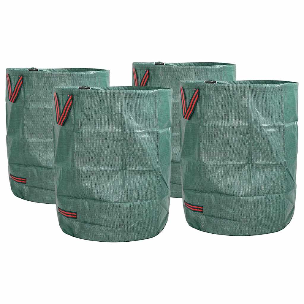 Vidaxl tuinafvalzakken 4 pcs groen 66 x 66 x 83,5 cm polypropyleen