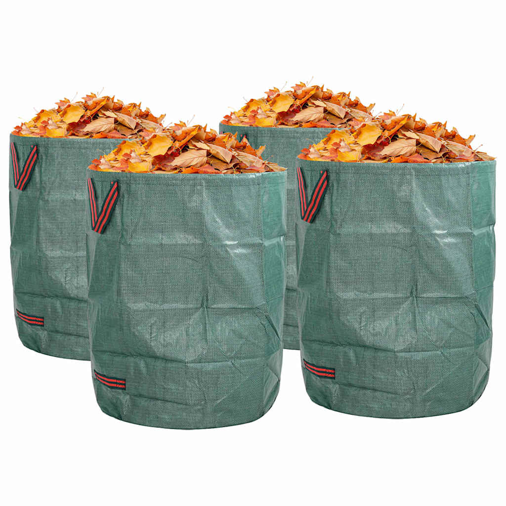 Vidaxl tuinafvalzakken 4 pcs groen 66 x 66 x 83,5 cm polypropyleen