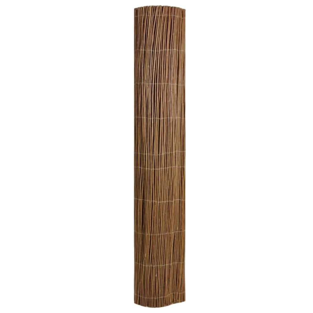 Vidaxl wilgen schutting naturel 140 x 300 cm wilg
