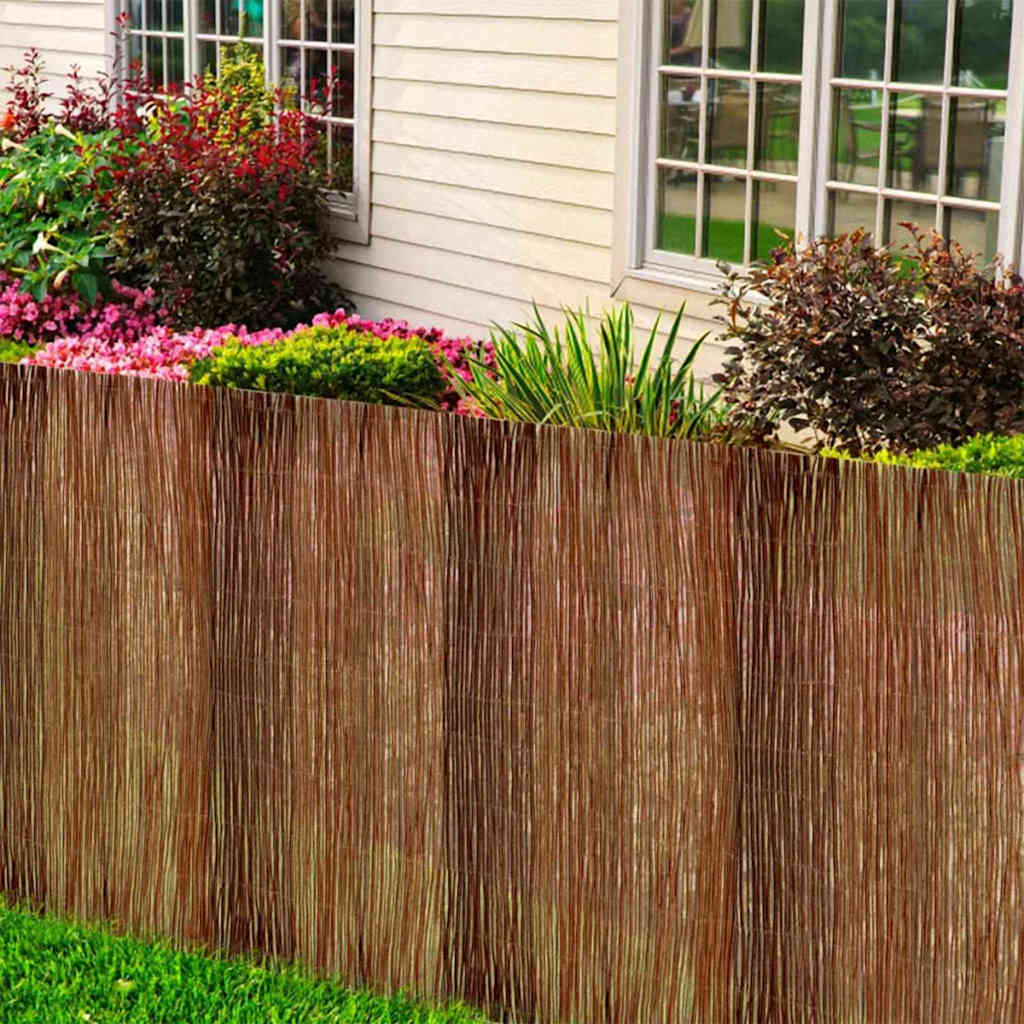 Vidaxl wilgen schutting naturel 150 x 300 cm wilg