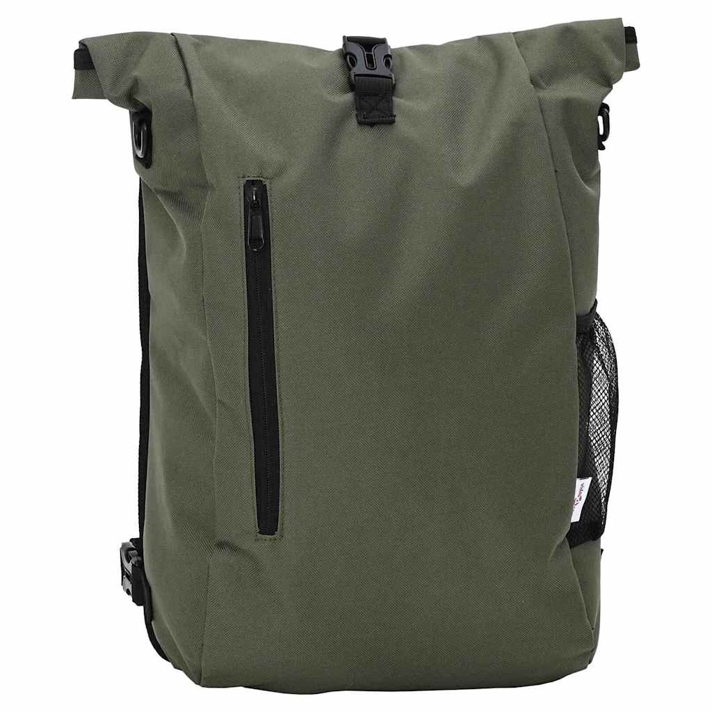 Vidaxl fietstas olijfgroen 31 x 13 x 58 cm polyester