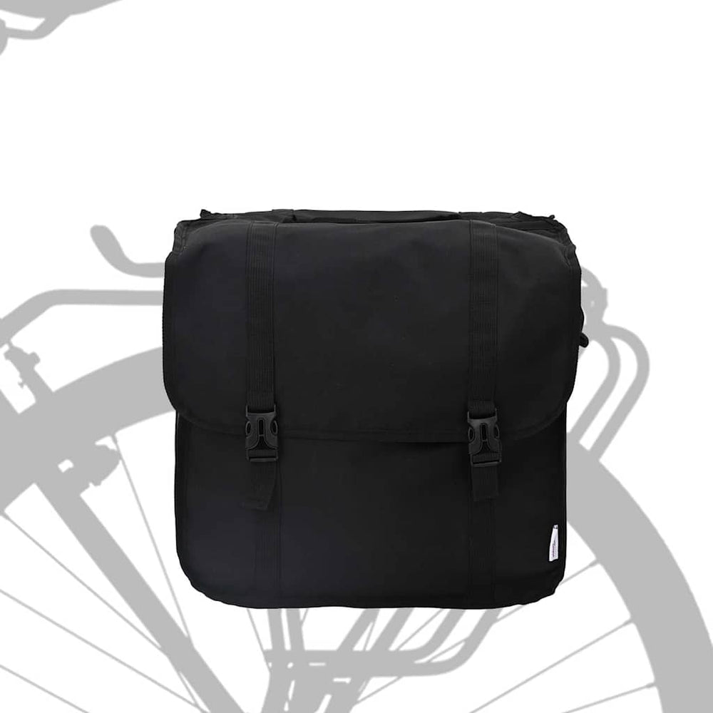 Vidaxl fietstas zwart 40 x 18.5 x 35 cm polyester