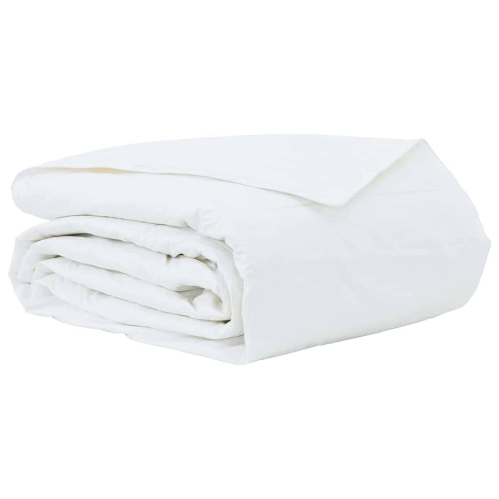 Vidaxl zomer dekbed wit 240 x 220 cm veren