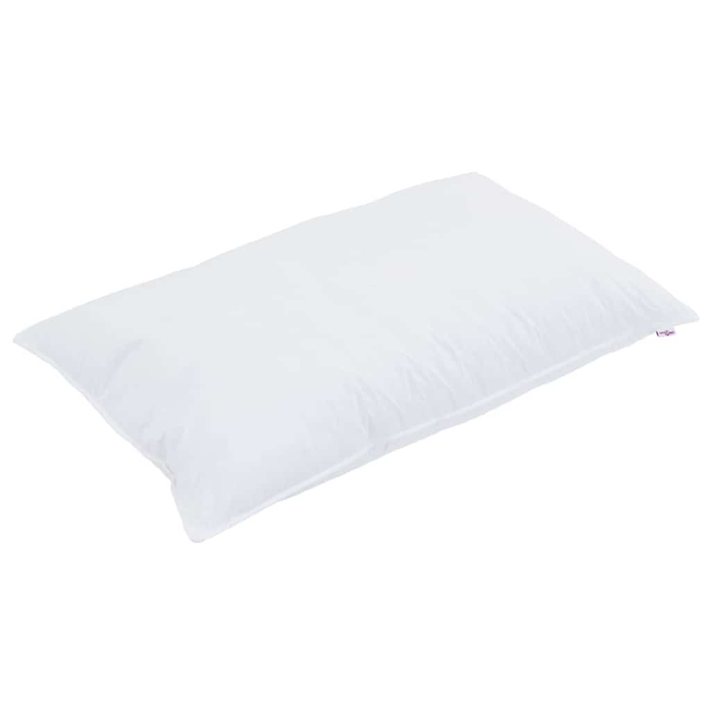Vidaxl hoofdkussen met kussen wit 40 x 80 cm katoen