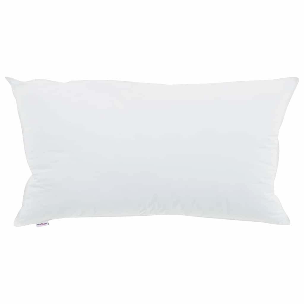 Vidaxl hoofdkussen met kussen 2 pcs wit 40 x 80 cm katoen