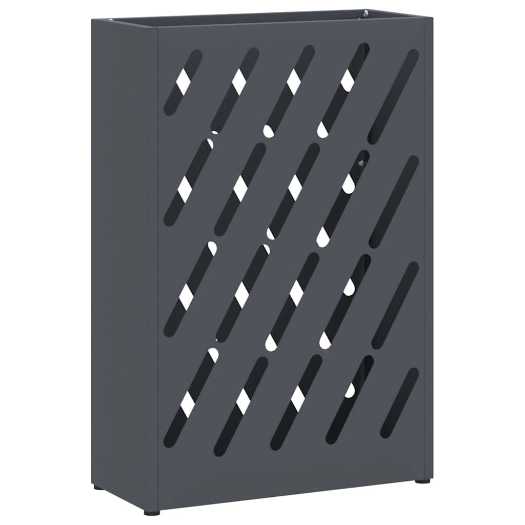 Vidaxl paraplu standaard antraciet 28 x 12 x 41 cm staal