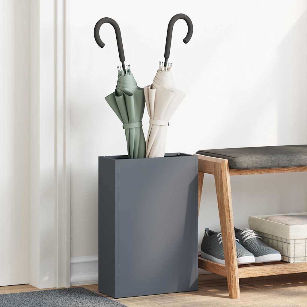 Vidaxl paraplu standaard antraciet 28 x 12 x 41 cm staal
