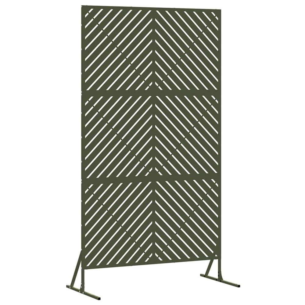 Vidaxl privacyscherm olijfgroen 100 x 50 x 180 cm staal