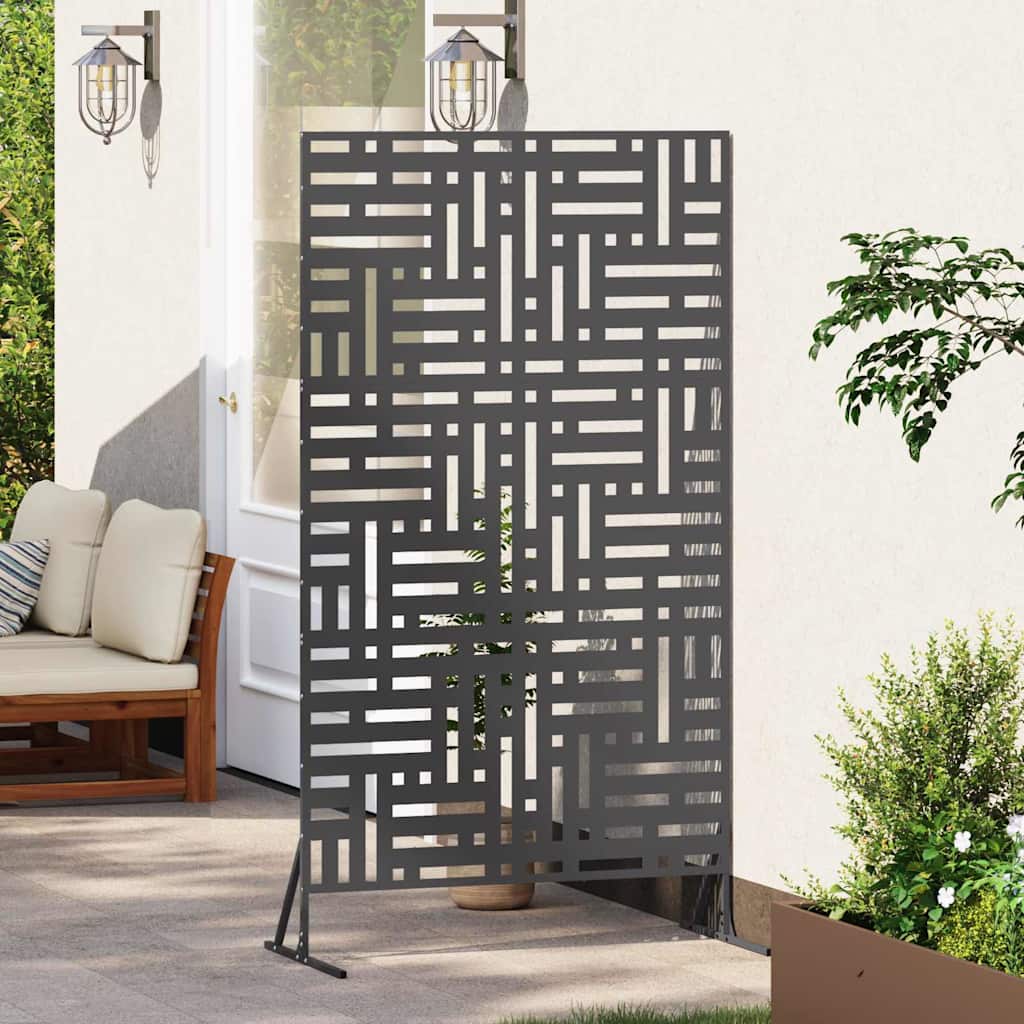 Vidaxl privacyscherm zwart 100 x 50 x 180 cm staal
