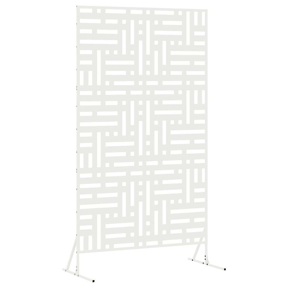 Vidaxl privacyscherm wit 100 x 50 x 180 cm staal
