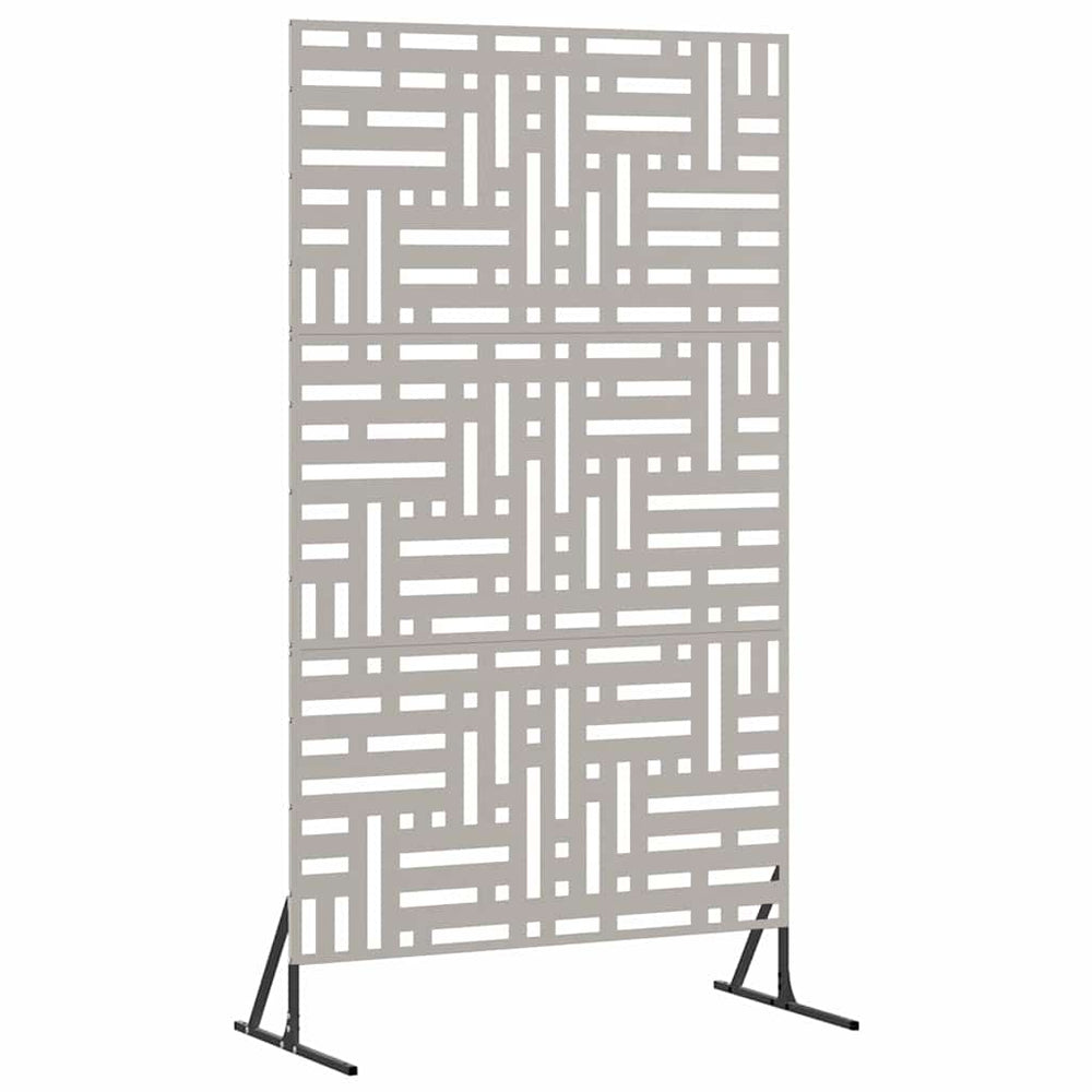 Vidaxl privacyscherm grijs 100 x 50 x 180 cm cortenstaal