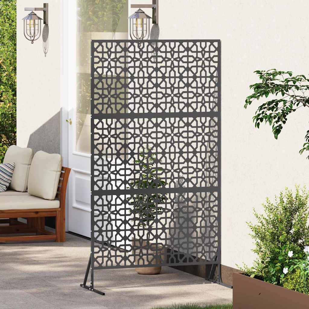 Vidaxl privacyscherm zwart 100 x 50 x 180 cm staal
