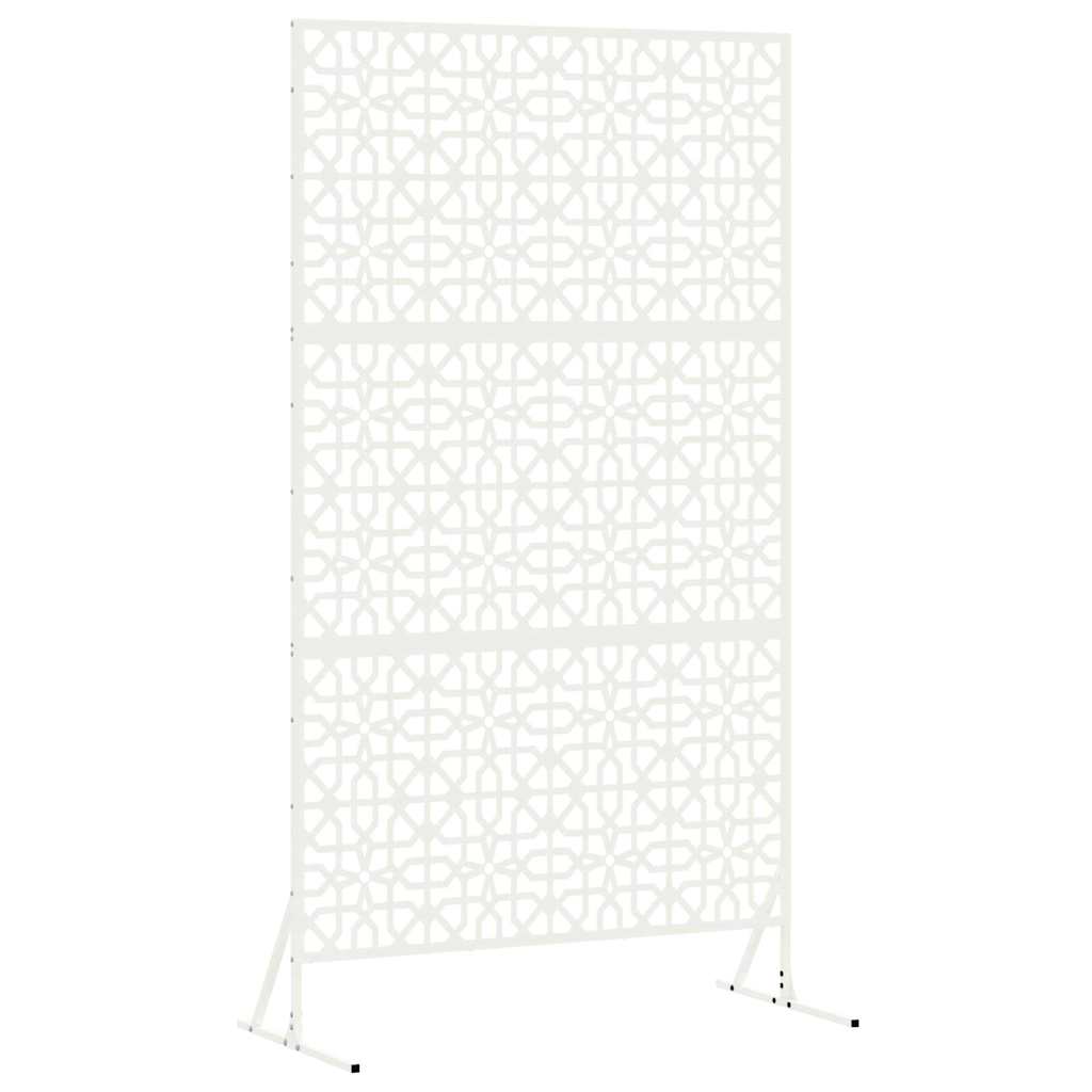 Vidaxl privacyscherm wit 100 x 50 x 180 cm staal