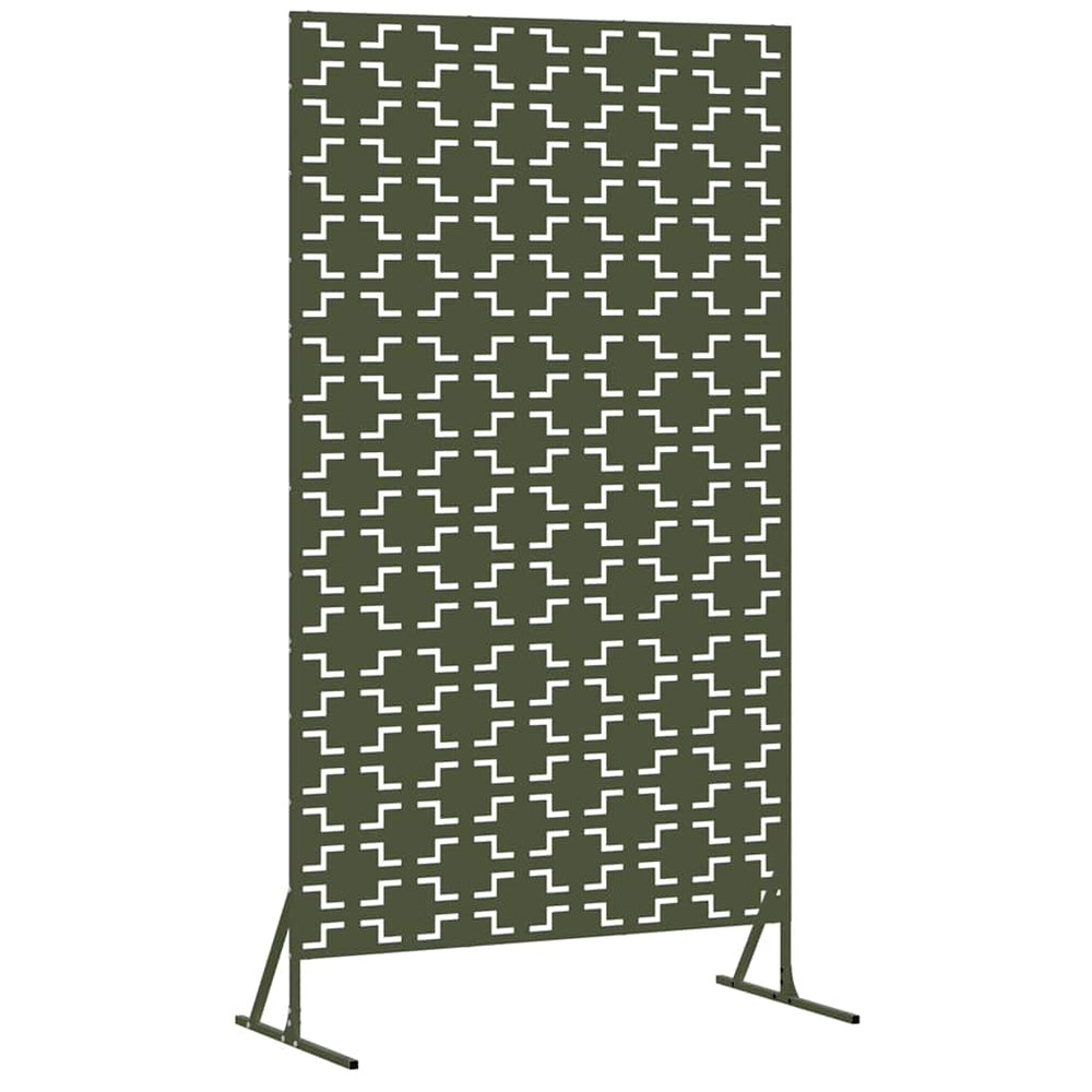 Vidaxl privacyscherm olijfgroen 100 x 50 x 180 cm staal