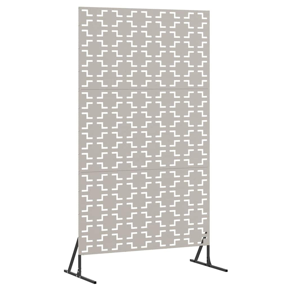 Vidaxl privacyscherm grijs 100 x 50 x 180 cm cortenstaal