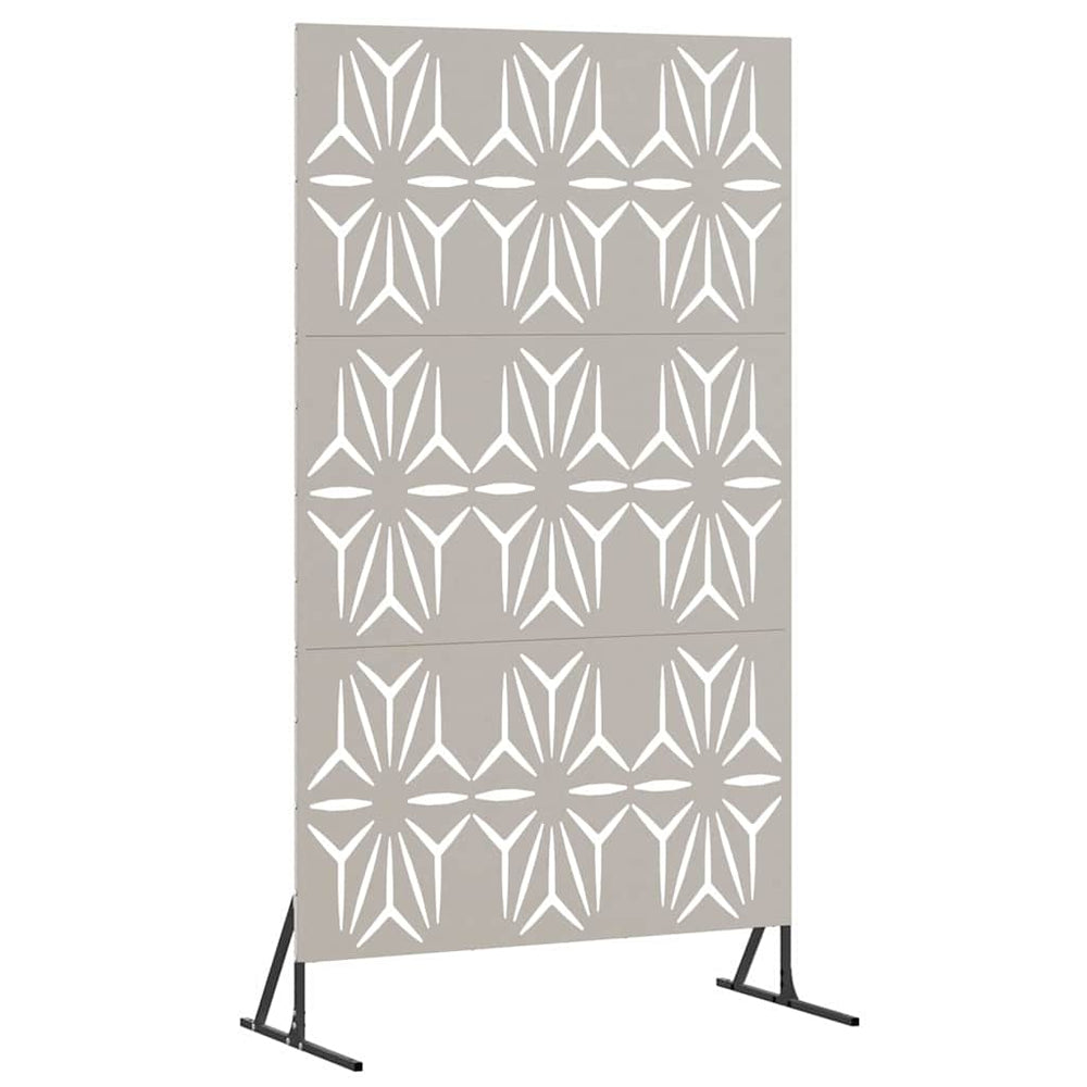 Vidaxl privacyscherm grijs 100 x 50 x 180 cm cortenstaal