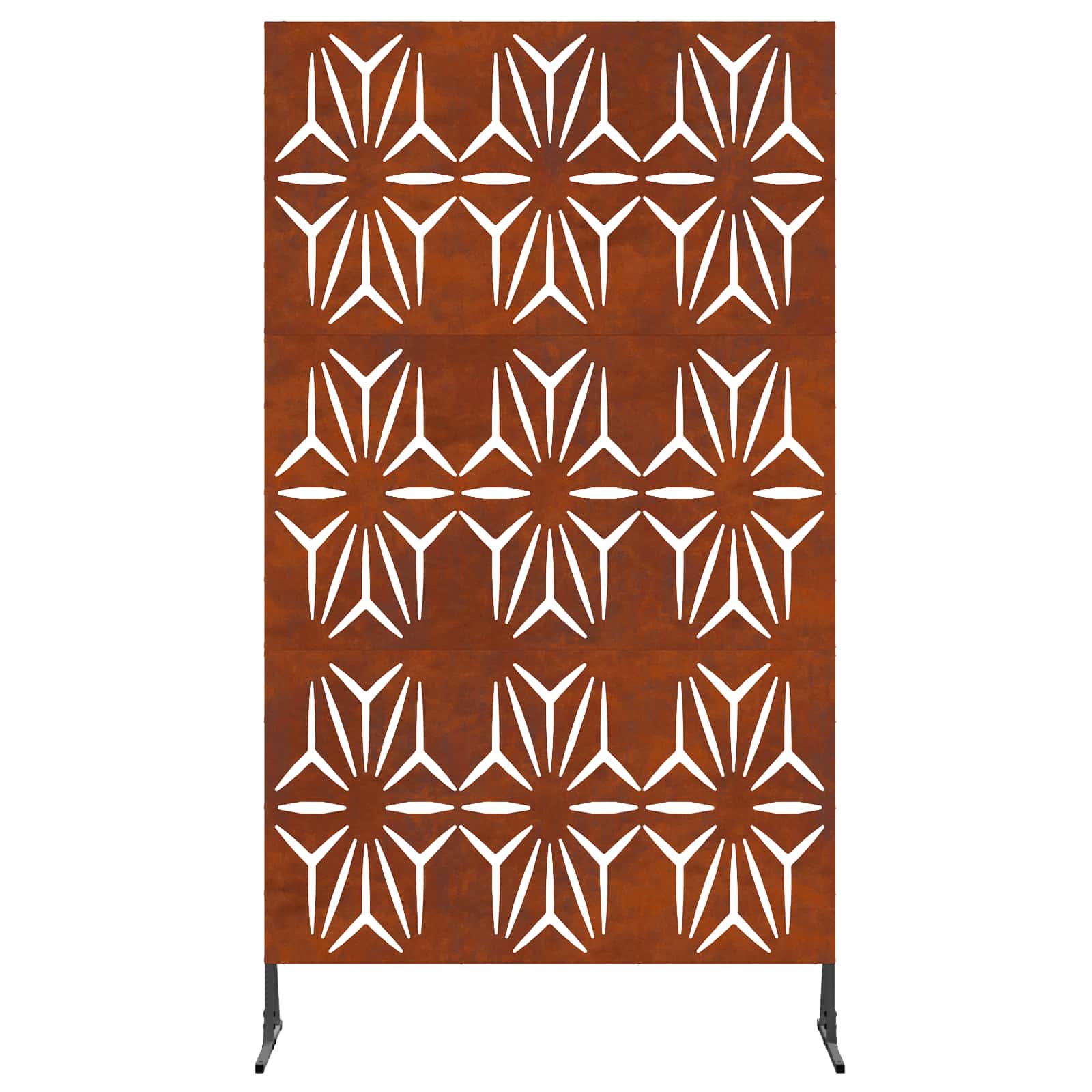 Vidaxl privacyscherm grijs 100 x 50 x 180 cm cortenstaal