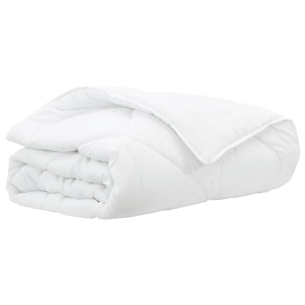 Vidaxl zomer dekbed wit 220 x 200 x 3 cm polyester